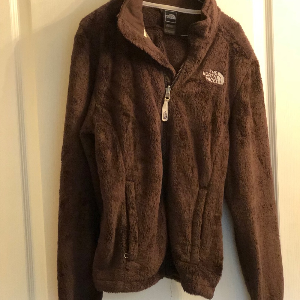 Brown fuzzy Northface